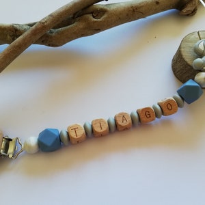 Attach pacifier personalized pacifier / first name / toy baby birth gift , elephant model