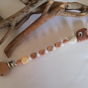 Attach pacifier personalized pacifier / first name / toy baby birth gift , model bambi
