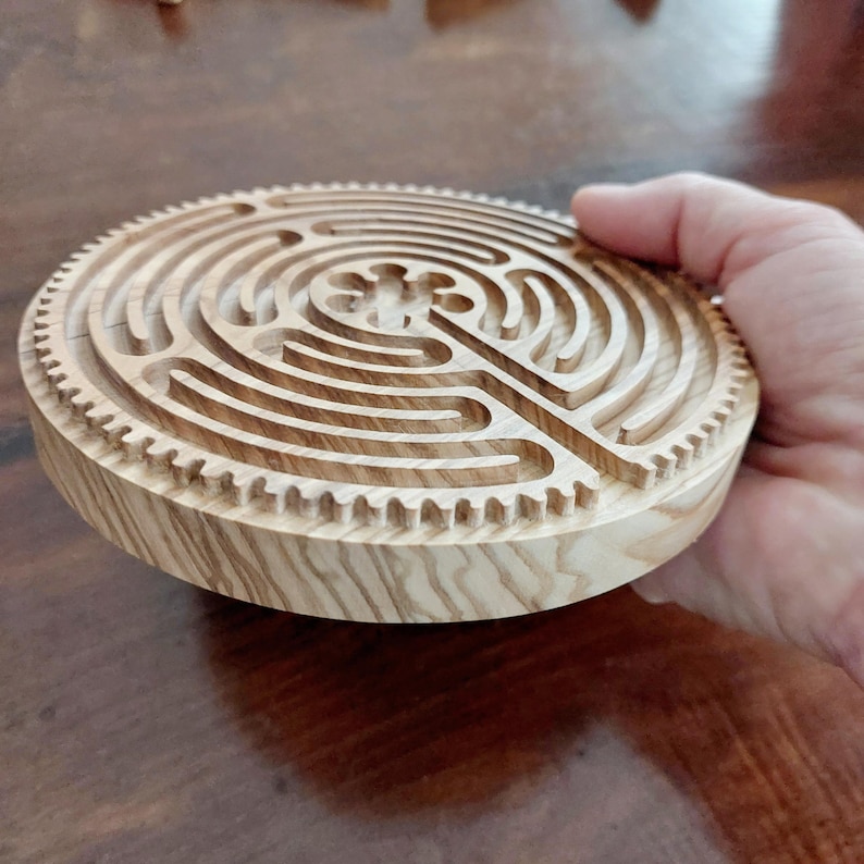 Chartres Labyrinth for Finger Meditation in Teak, MDF or Olive Wood - Etsy