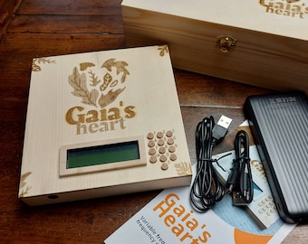 GAIA'S HEART - Schumann frequency and frequency generator handmade in wood