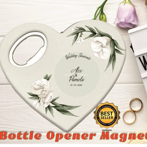 Customizable Wedding Gift for Guests, Wedding Thank You Gift, Custom Wedding Gift, Save the Date, Customizable Bottle Opener