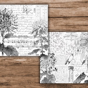 Black &amp; White Collage Papers - Vol. 1. Printable Paper Collection for ...