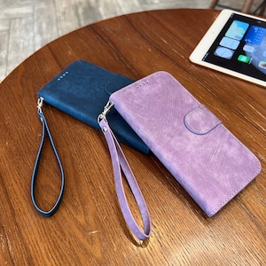 Funda para teléfono Huawei / vivo / OPPO con ranura para tarjetas, tarjetero de cuero con tiras para Huawei P50 Pro P40 Lite, vivo IQOO 7 vivo V21 E, Reno8 4G