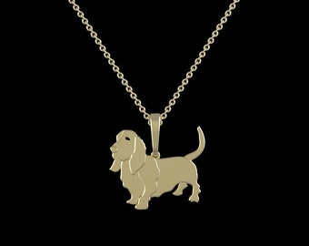 Collana Con Ciondolo Basset Hound In Argento – Gioiello Per Amanti Dei Cani (Regalo Perfetto)