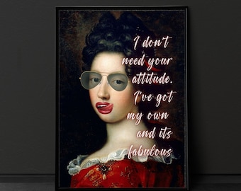Sarcastic Quote Meme Print Alter Art Vintage Print Gallery Wall Art Altered Art Moody Prints Wall Art Quote Print Dark Decor Home Wall Art