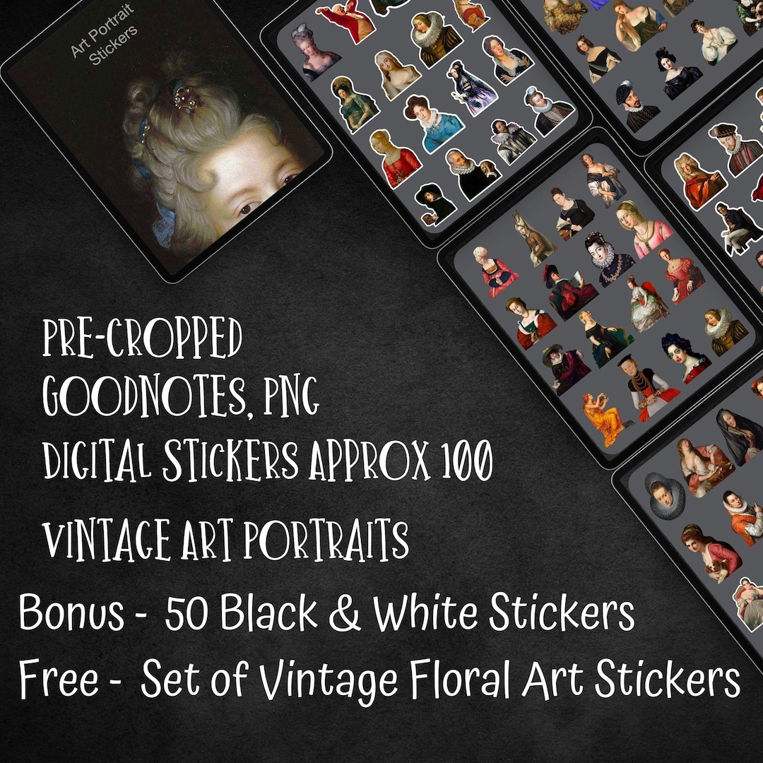 Pre-cropped Goodnotes PNG Digital Planner Sticker Book Bundle for ...