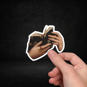 Laptop Stickers Journal Notebook Kindle Unique Altered Art Praying Hands