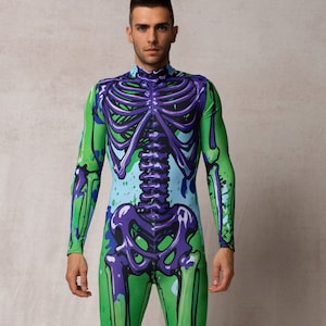 Costume di Halloween da uomo, Costume di Halloween da uomo, Costume di Halloween da adulto, Costume di Halloween da uomo unico, Costumi di Halloween, Costume da scheletro