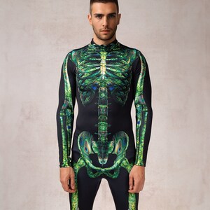 Costume da scheletro per uomo, costume da scheletro per Halloween per uomo, costume di Halloween per uomo, costume di Halloween per adulti, costumi da uomo, costumi di coppia coordinati