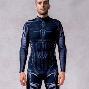 Halloween Costumes Men, Halloween Costume, Droid Costume Men, Robot Costume Men, Male Halloween Costume, Men Unique Cyber Halloween Costume