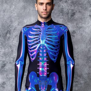 Costume da scheletro per uomo, costume di Halloween per uomo, costume da scheletro, costume di Halloween, costume di Halloween per adulti, costume di coppia, costumi coordinati