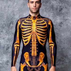Costume da scheletro, costumi di Halloween, costume da scheletro maschile, costume di Halloween da uomo, costume da scheletro da uomo, costume di coppia, costumi coordinati