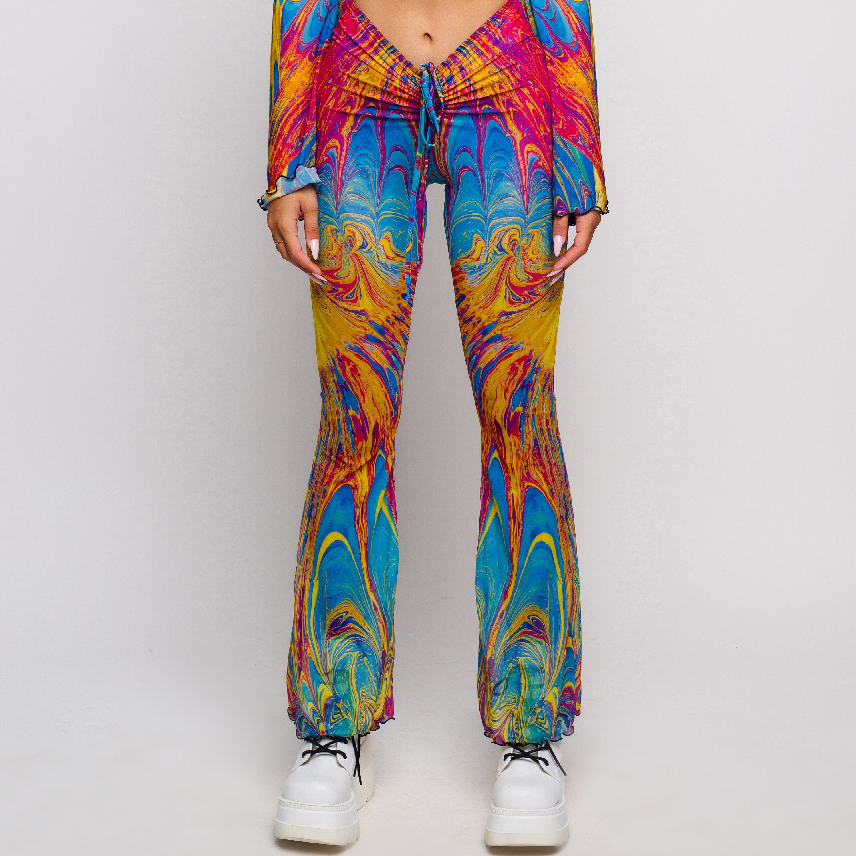 Rave Festival Mesh Pants, Woman Rave Pants, Woman Rave Bottom, Party Pants, Women Party Clothing, Burning Man Fashion Style, Rave Clothing