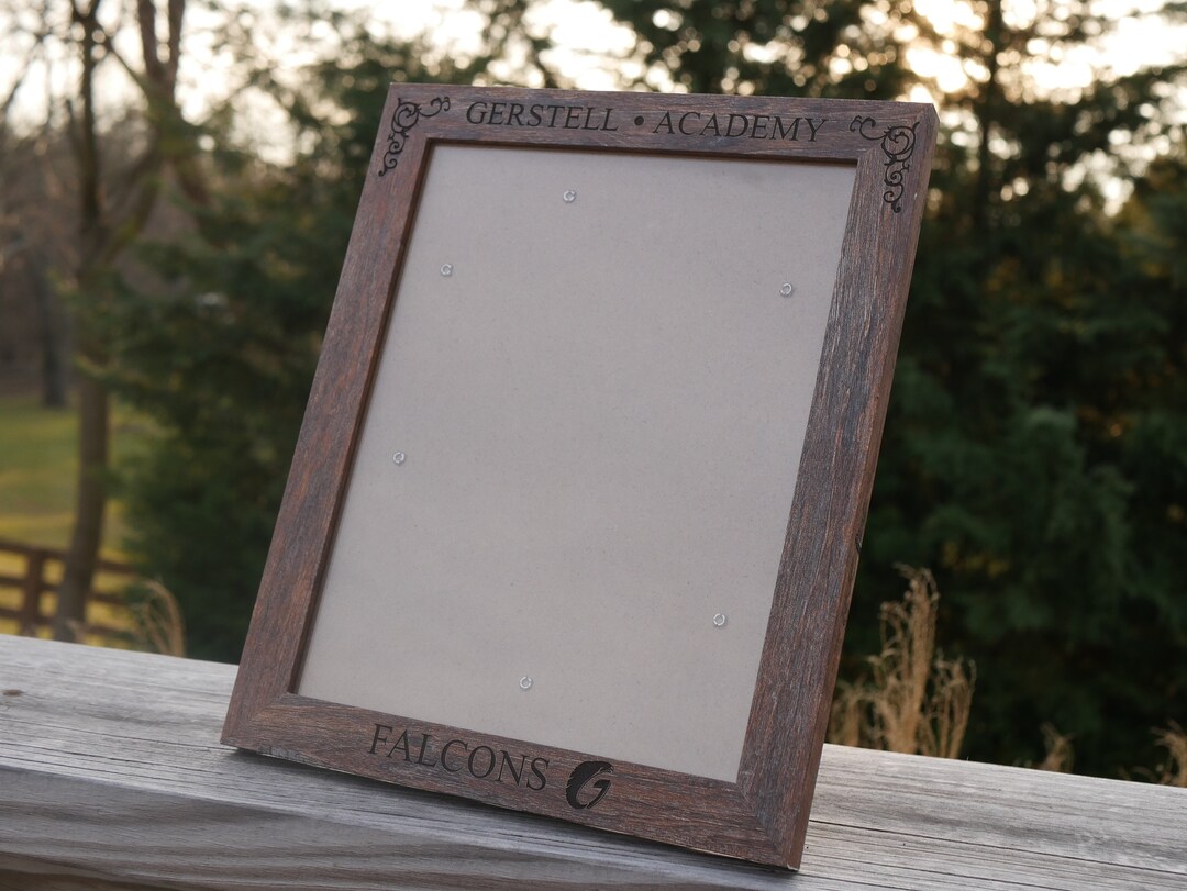 Personalized Engraved Picture Frames 8 X10 Wooden Custom Engraved