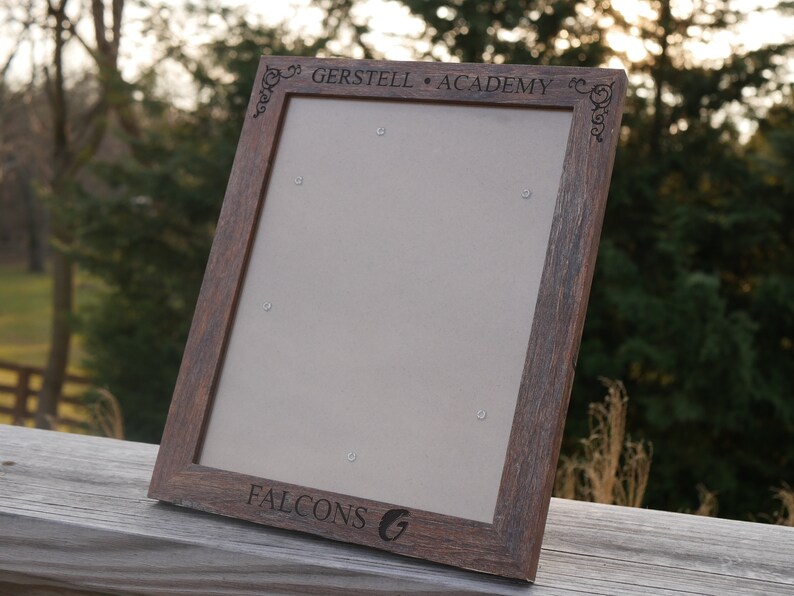 Personalized Engraved Picture Frames 8 X10 Wooden Custom Engraved
