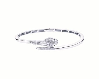 Bracciale Serpente Unico In Acciaio - Gioiello Simbolico Regalo Per Ragazze Avventuriere E Amanti Del Mistero - 3
