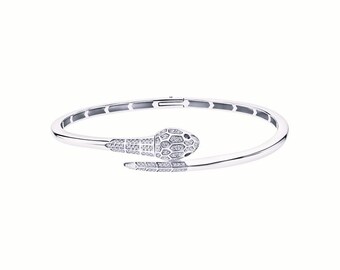 Bracciale Serpente Unico In Acciaio: Gioiello Artistico Per Ragazze, Simbolo Di Coraggio E Mistero – Regalo Originale Per Appassionate Di Avventura