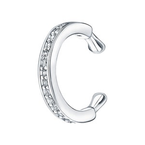14k Gold Diamond Ear Cuff / Cartilage Clip Earrings / Ear Cuff Fake Piercing / Single Ear Cuff / Beautiful Jewelry