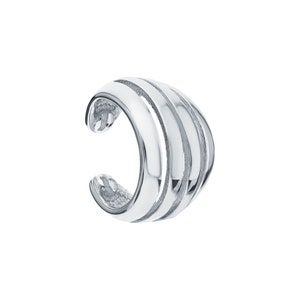 14k White Gold Four Row Ear Cuff, Four Wire Strand Cuff Earring, Cartilage Cuff, Non Pierced, Single Cuff, Party Jewelry