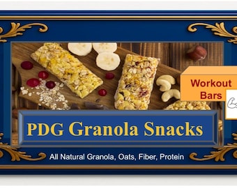 PDG Granola Natural Workout Energy  Bar