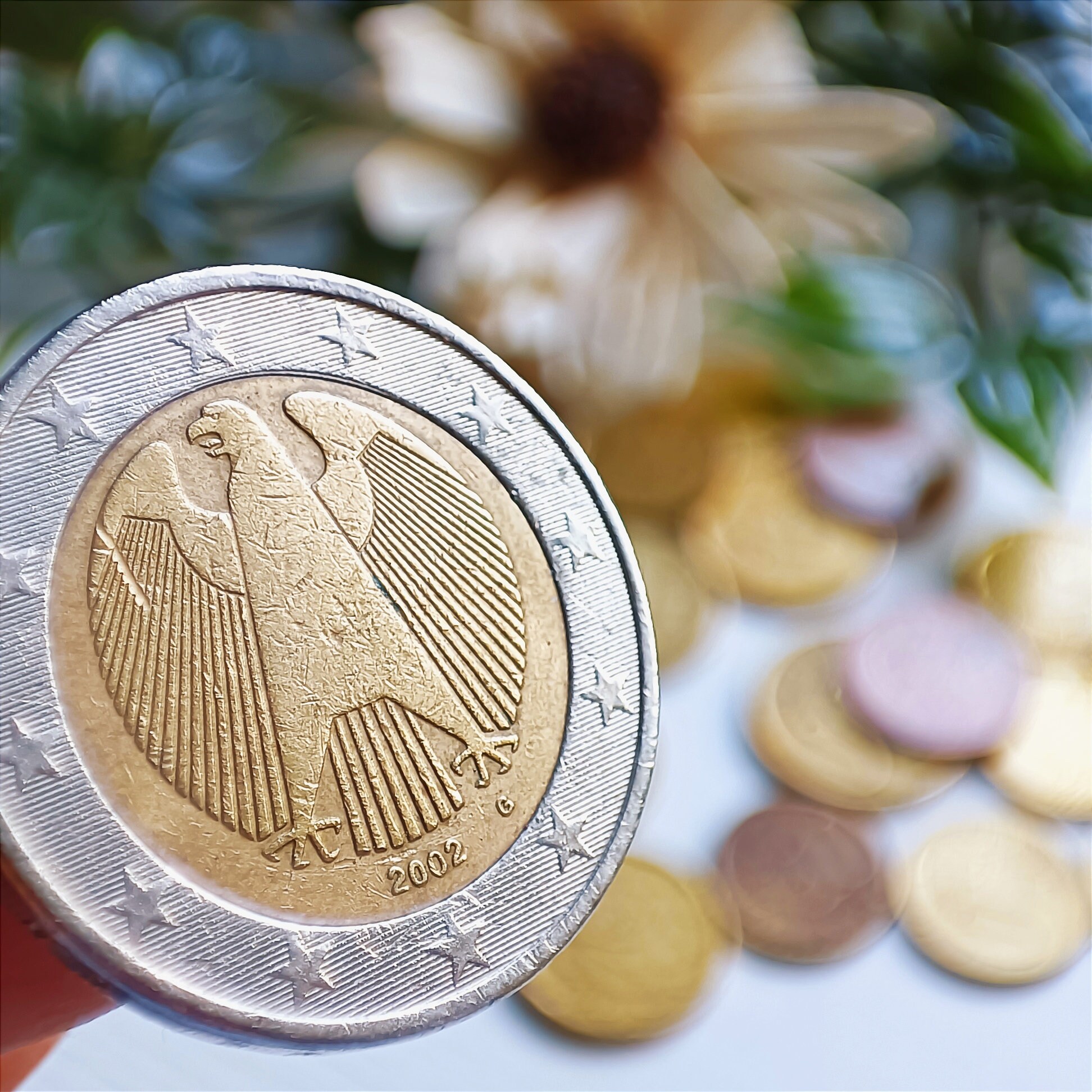 Piece De 2 Euro Avec Un Aigle 2002