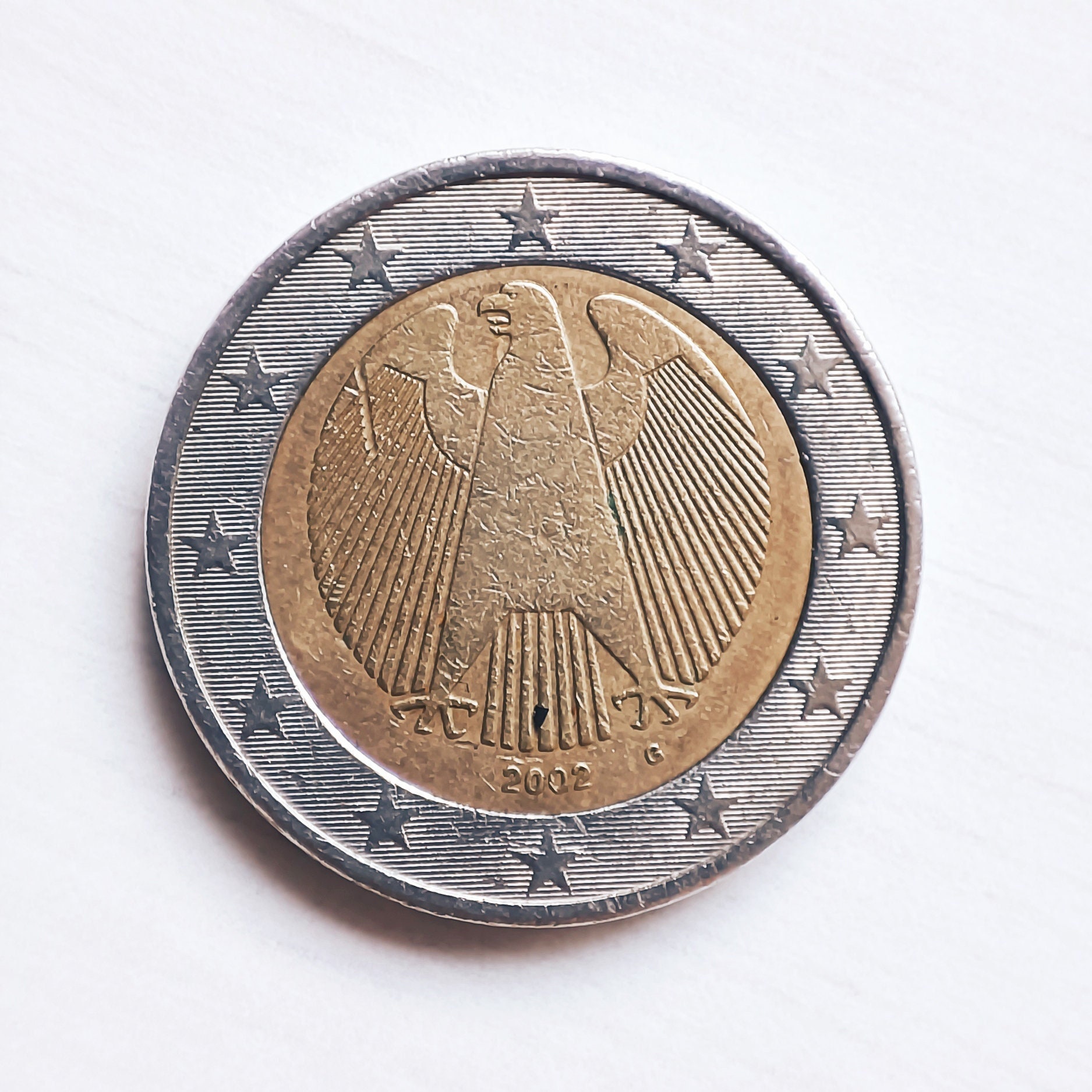 Piece De 2 Euro Avec Un Aigle 2002
