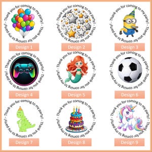 Bolsitas de dulces personalizadas para cumpleaños / Relleno para bolsas de fiesta infantil / Dulces personalizados / Dulces surtidos / Fútbol de sirena, unicornio y dinosaurio imagen 2