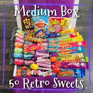 Christmas Retro Sweets Gift Box up to 1.4KG and 100 Sweets Personalised