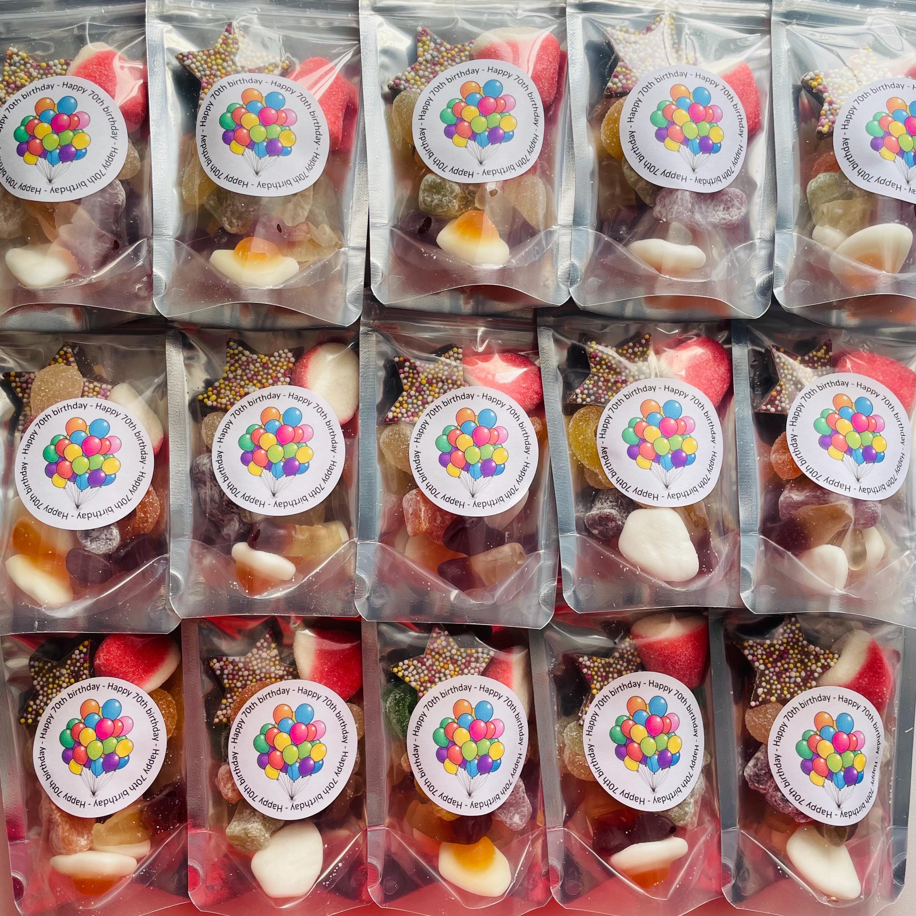 Birthday Party Bag Sweet Pouches | Personalised Kids Party Bag Filler ...