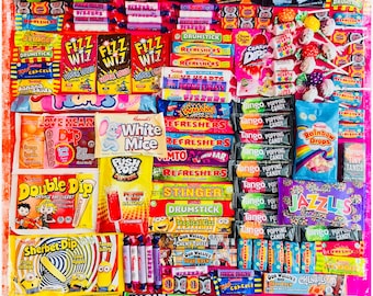 Retro Sweets Gift Box: Personalized Old Fashioned Candy Hamper