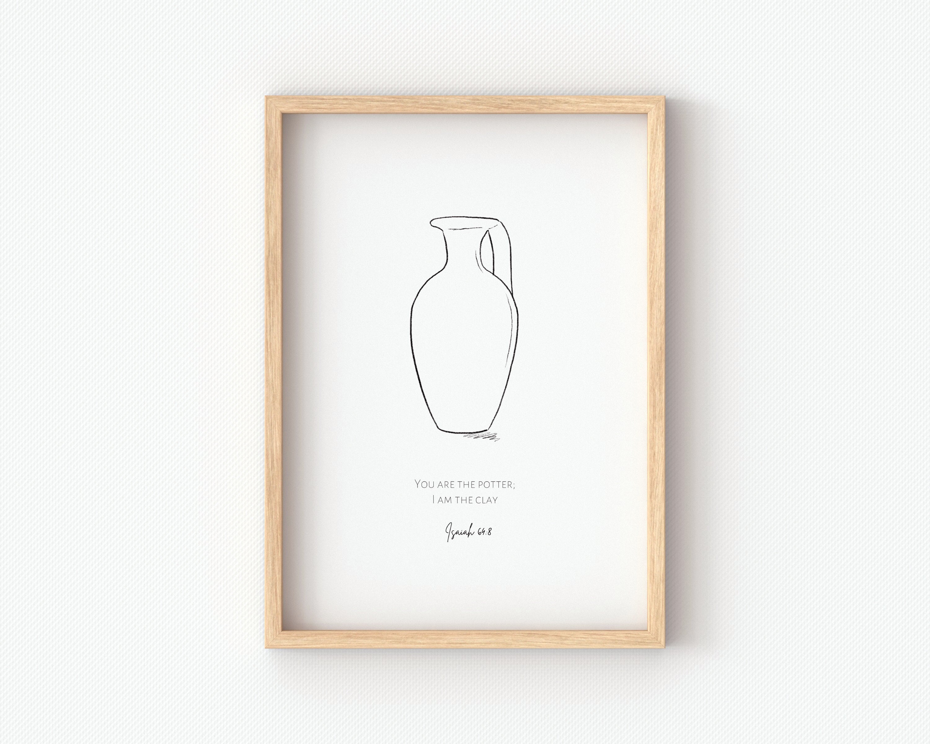 Printable Christian Line Art, Alabaster Jar, Bible Verse Art, Black and ...