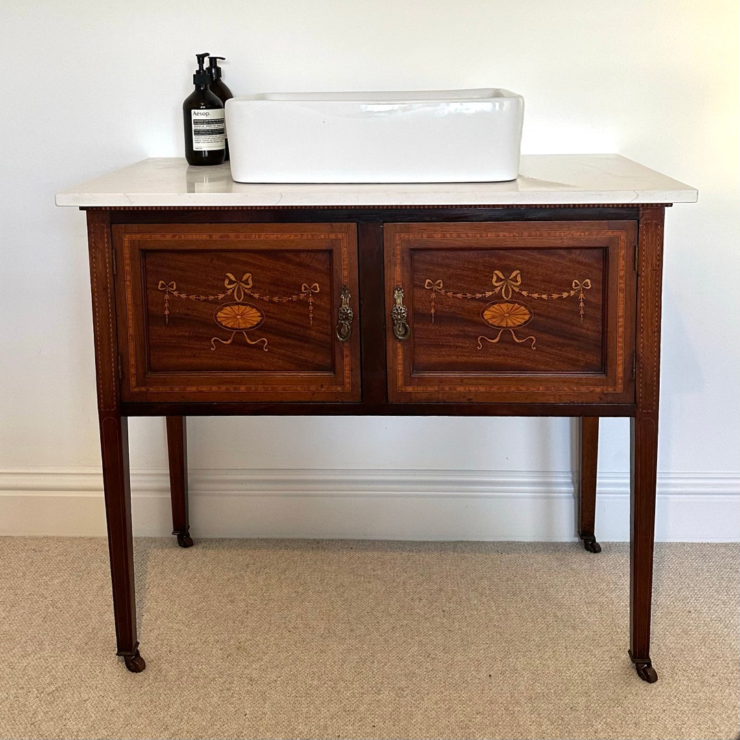 Vintage Vanity Unit With Intricate Detailing - Etsy UK