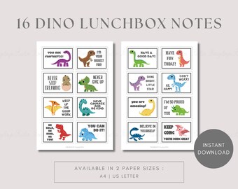 Dinosaur Lunchbox Notes for Kids: Encouraging Dino Printables (PDF Download)