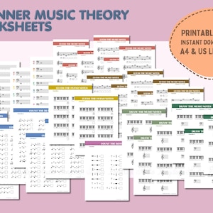 Beginner Music Theory Worksheets | Piano, Notes, Rhythm (PDF Download)