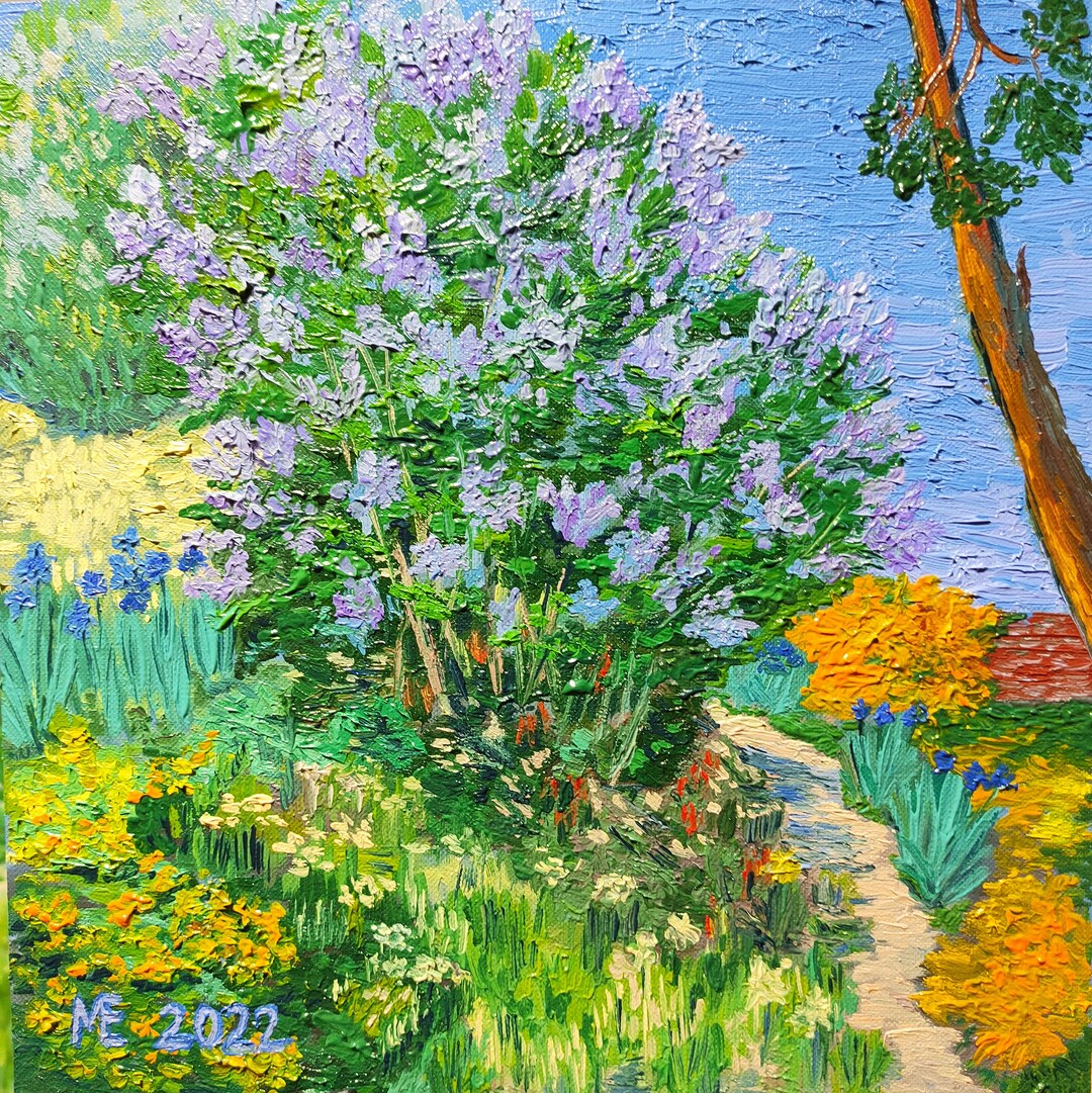 油絵 絵画 【ライラック】 油絵 絵画 【ライラック】