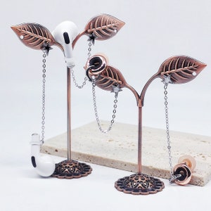 Star Copper Earbud Chain Earrings: AirPods Loss Prevention