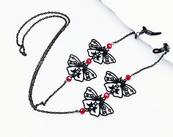 Gothic Butterfly Glasses Chain: Retro Sunglasses Chain