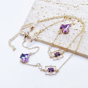 Brillenkette, Sonnenbrillenkette, Damenbrillenketten, Goldkette, Brillenketten, Brillenkette, Geschenk für sie