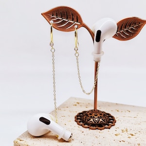 Ohr hängende Zirkon Ohrringe, AirPods Anti-Loss Ohrringe, Sensorische Ohrringe, Ohrstöpsel, ADHD Autismus Zubehör, Airpods Schmuck