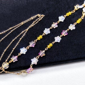 Resin Star Glasses Chain: Crystal Beaded Sunglasses Chain