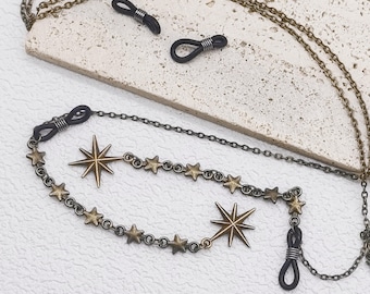 Bronze Star Glasses Chain: Alloy Glasses Chain