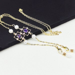 Damen Brillenketten, Brillenkette, Sonnenbrillenkette, Goldkette, Brillenketten, Brillenkette, Brillenband, Geschenk für Sie