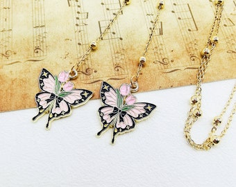 Rose Butterfly Glasses Chain: Gold Alloy Sunglasses Chain