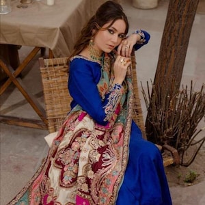 Indian wear heavy embroidered salwar kameez best for wedding parties and engagement| Punjabi style salwar kamez beautiful for Indian wedding