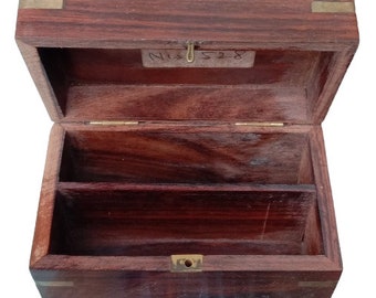 Handmade wooden jewelry box (5*3*3)