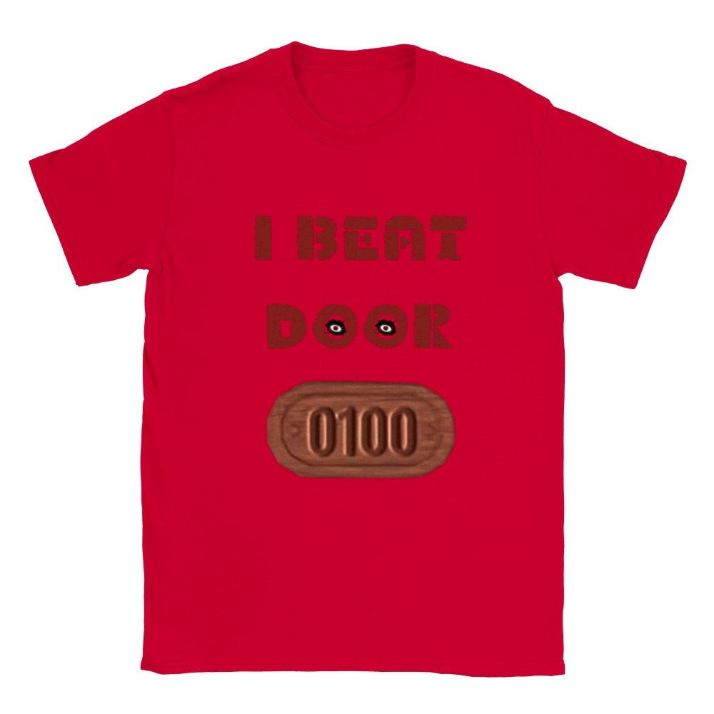 Roblox Doors Kids Shirt Kids Tshirt Kids Gift I Beat Door 100 Etsy