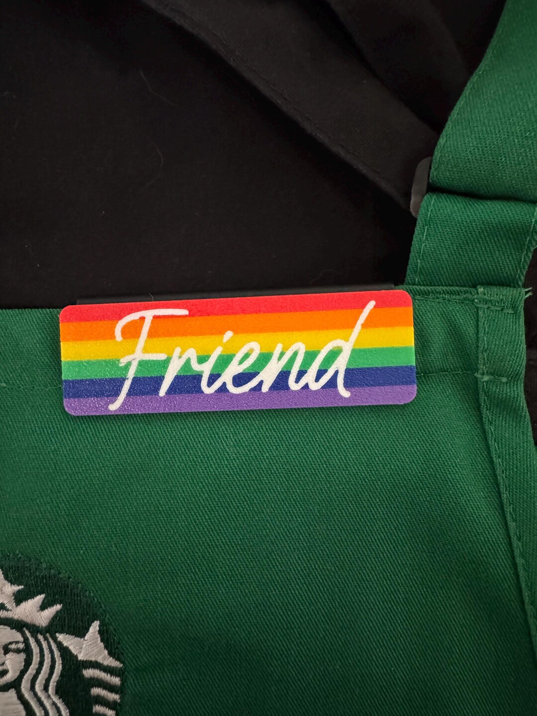 Starbucks Pride Name Tag - Snap on Cover for Starbucks Slip on Name ...