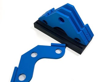 Corner Chamfer Router Jig - Set of four with holder - Router Table - Flush Trim - Template - Acrylic - MDF - .5 / .75" / 1" / 1.5”