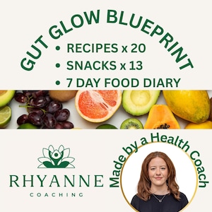 Digestive Health PDF: Gut Glow Blueprint, 7-Day Food Diary, Recipes, Snacks - Instant Download for Ambitious Women