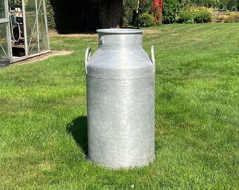 Milk Churn Aluminium 10 Gallon Stamped  DFC Liverpool, No Lid, Ideal As A Planter Or Floral Display